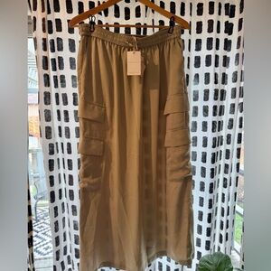 Boutique Light Olive Green Women's Cargo Skirt
